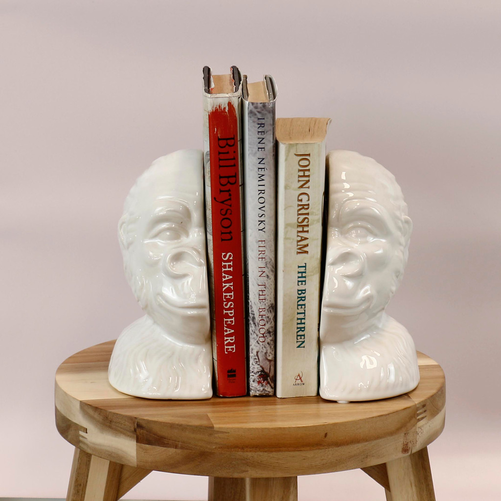 CHIMPANZEE BOOKENDS - SS1054