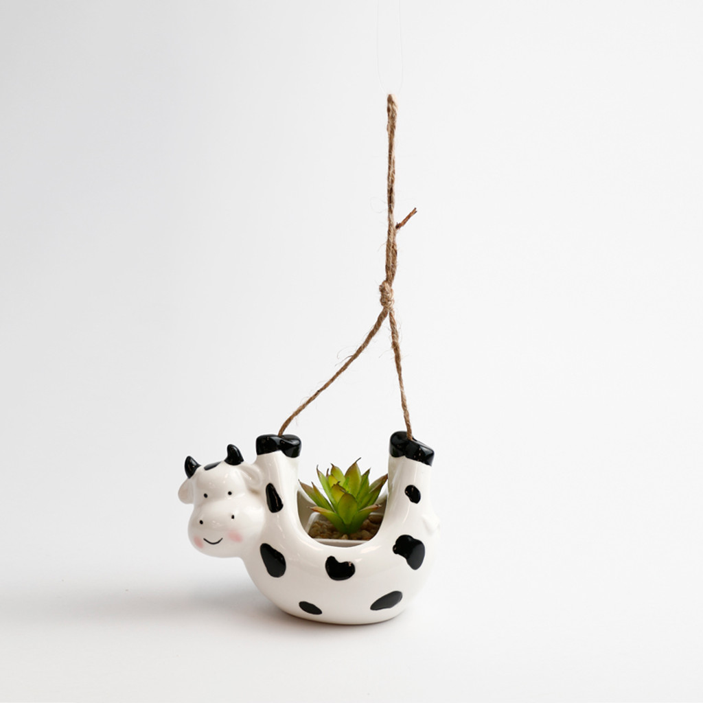 COW HANGING POT - SS1055