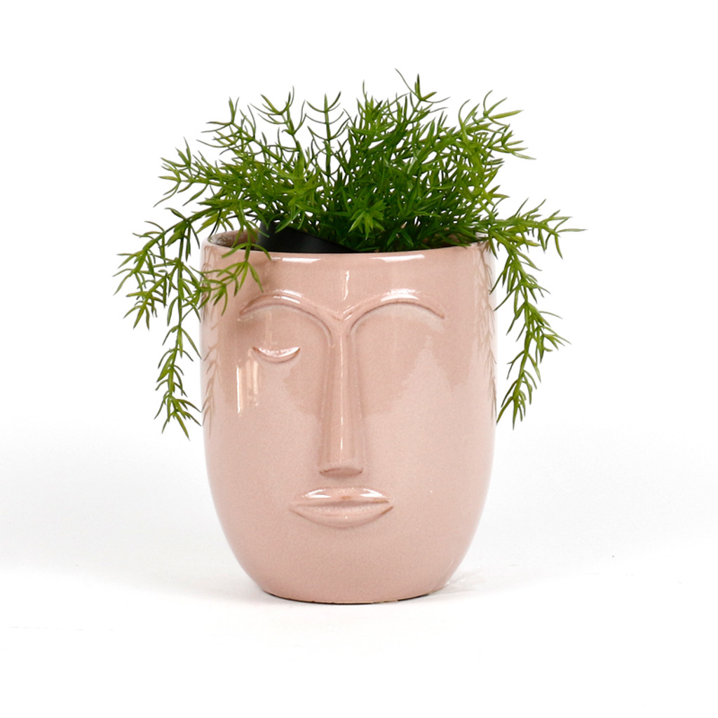 BLUSH  TALL FACE POT- YE2906