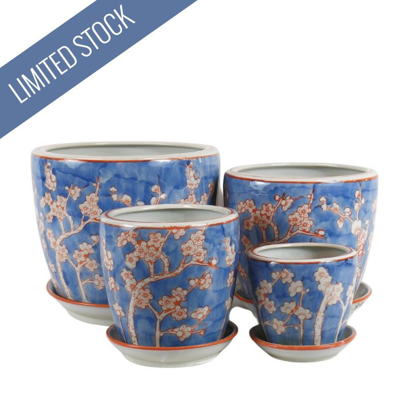 SET 4 PLANTERS - CLOUD BLOSSOM - PE0123