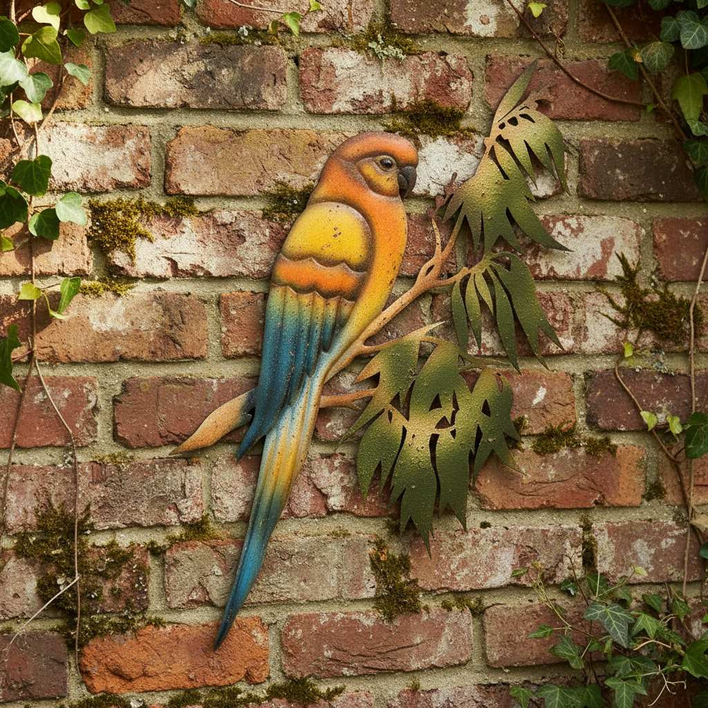 COLOURED LORIKEET WALL ART - XJ422