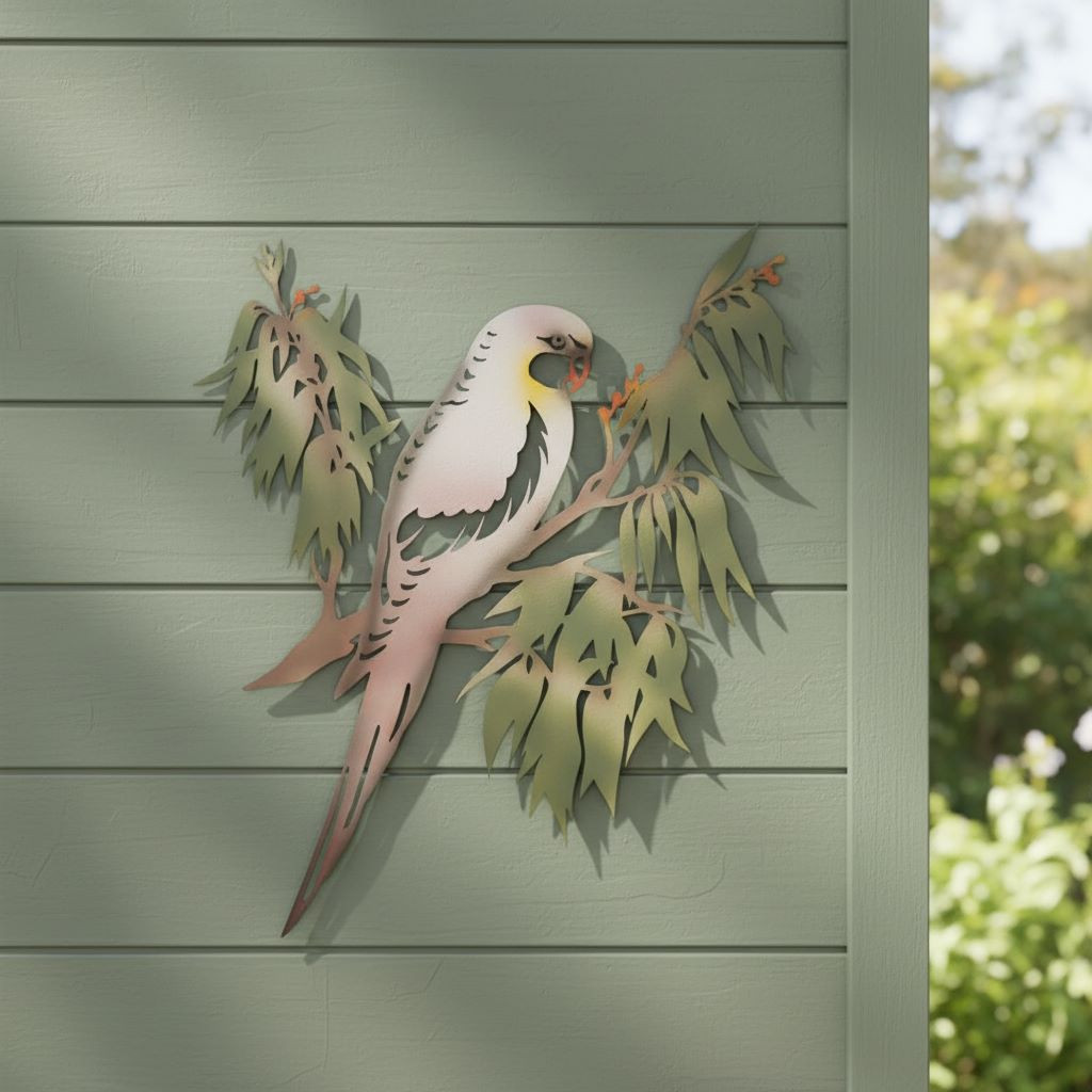 COLOURED PARROT WALL ART - XJ935