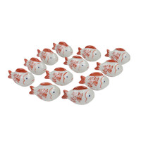 SMALL RED AND WHITE FLOATING FISH - PE1006