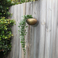 SINGLE GOLD HANGING PLANTER - MH002