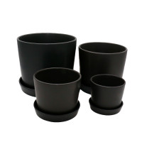 STRAIGHT PLANTER MATT BLACK - SMALL - DHP0066