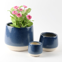 SET 3 BLUE AND WHITE POTS - SY031