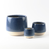 SET 3 BLUE AND WHITE POTS - SY031