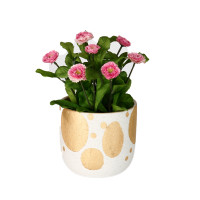 GOLD PATTERN POT M - DHP0137