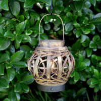 BAMBOO LANTERN WITH LIGHT-MH028