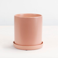 LARGE BLUSH CYLINDER POT- SY068