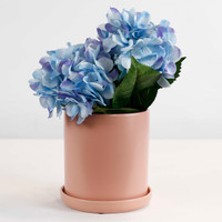 LARGE BLUSH CYLINDER POT- SY068