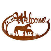 WELCOME HORSE WALL DECOR - BHB056