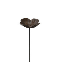 Cast Iron Poppy Birdfeeder Stake - BW484