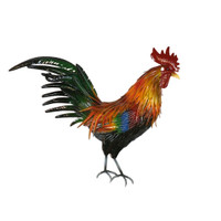 Rooster Wall Art - hand painted - BHB222
