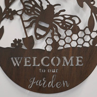 WELCOME BEE SIGN - GR0172