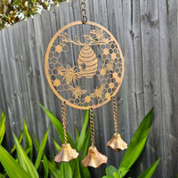 BEEHIVE BELL DECOR - GR4378