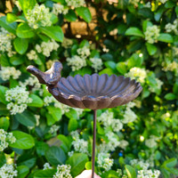 CAST IRON FLOWER BIRDFEEDER -BW410