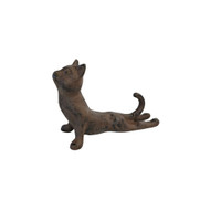 CAST IRON YOGA UP-DOG CAT -BW440