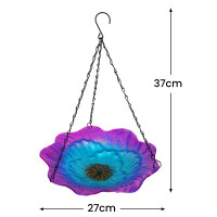 GLASS FLOWER BIRDFEEDER - SH039