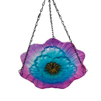 GLASS FLOWER BIRDFEEDER - SH039