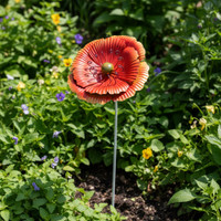 LARGE POPPY STAKE - ORANGE - XJ113