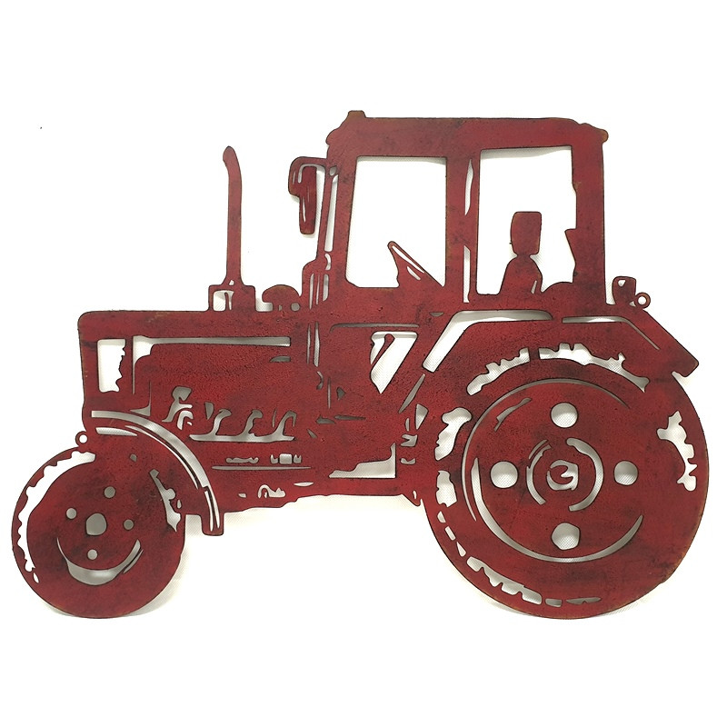 RED TRACTOR WALL ART YH2016 Bronrob