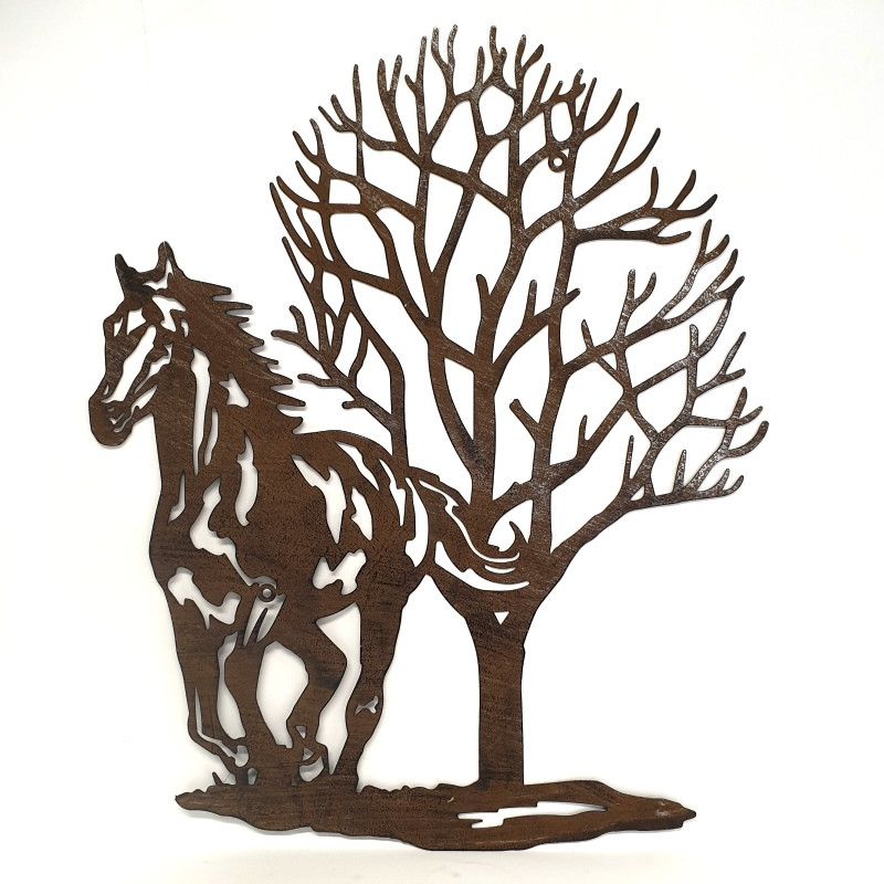 HORSE & TREE WALL ART YH2022 Bronrob