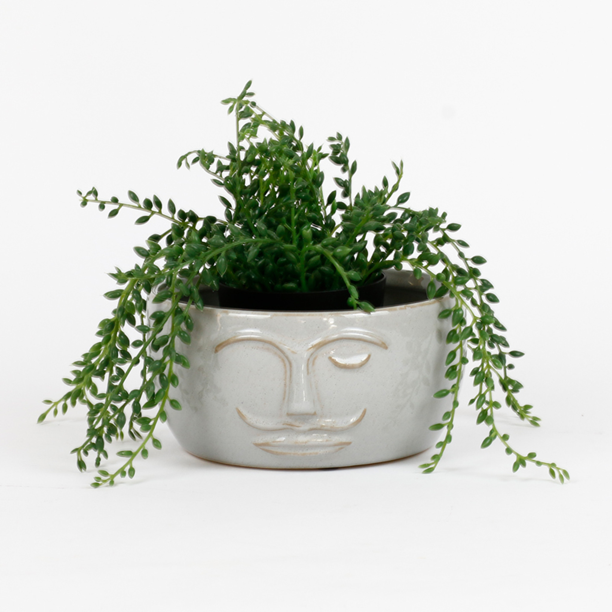 SMOKY SQUAT FACE POT - YE2903 - Bronrob