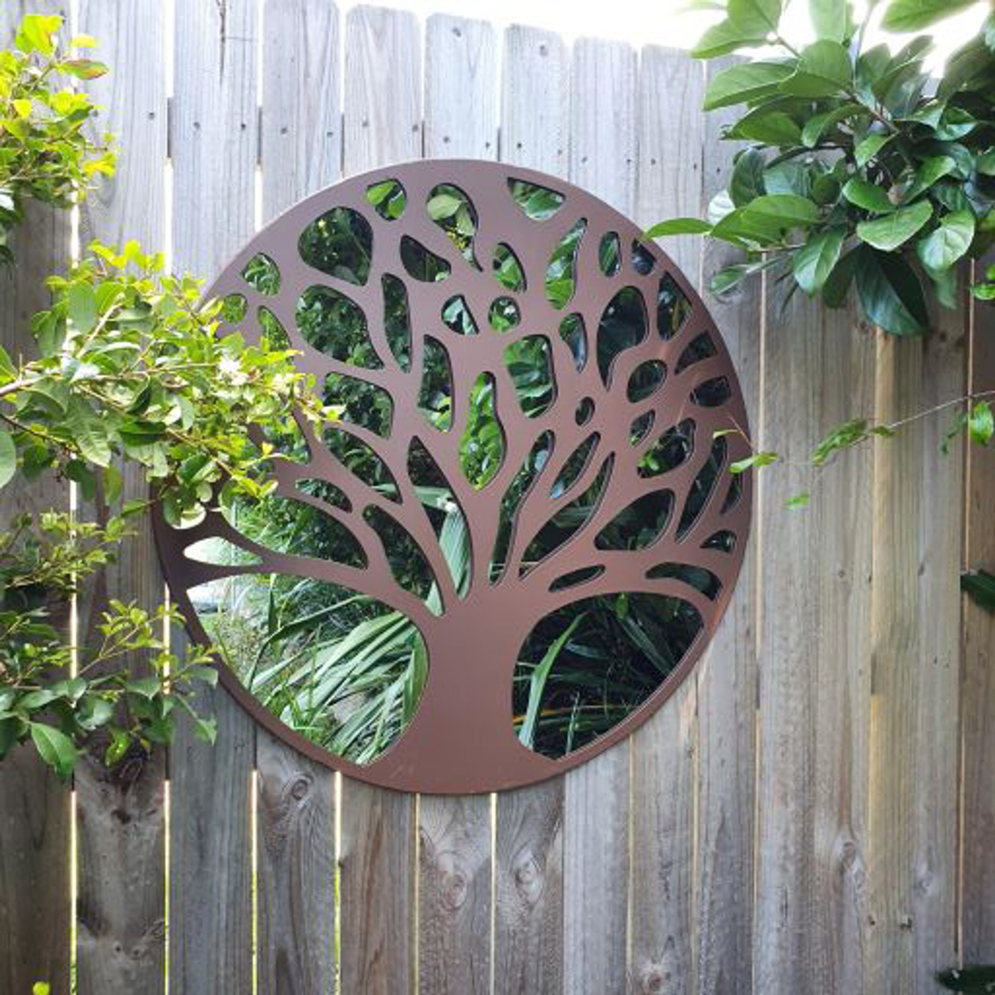 TREE OF LIFE GARDEN MIRROR HFS19459 Bronrob