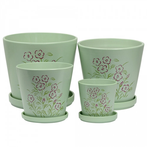 Set of 4 - Top diameter 11.5cm - 25cm