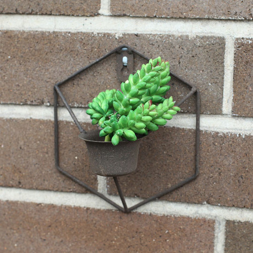 SMALL METAL WALL PLANTER -MH005