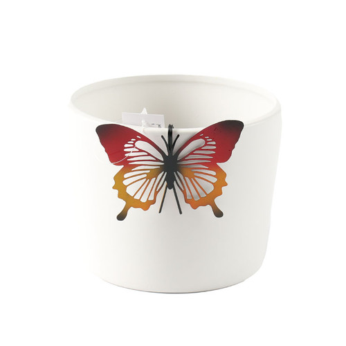 RED/YELLOW BUTTERFLY POT HANGER - XJ4034