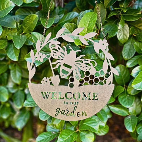 WELCOME BEE SIGN - GR0172