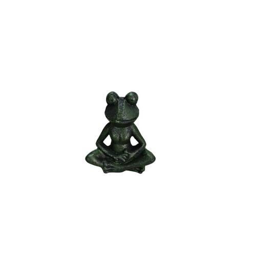 CAST IRON YOGA SITTING FROG -BW9501