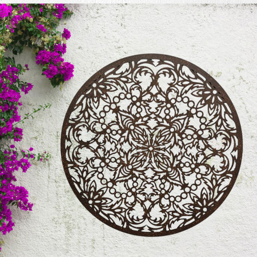 BAROQUE BLOSSOM  MANDALA WALL ART - BHB485