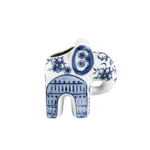 CERAMIC ELEPHANT VASE - PE1074