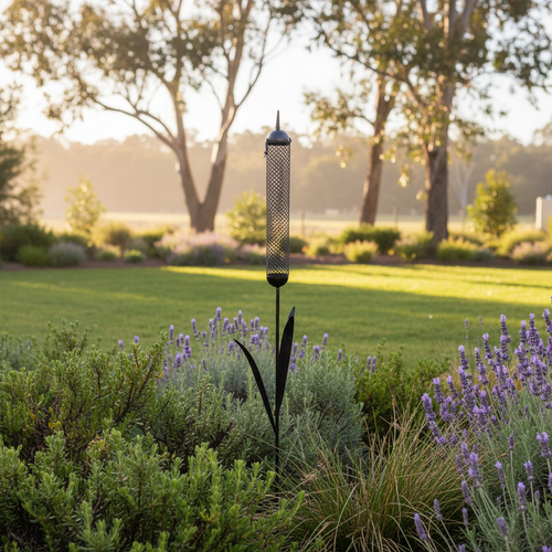 BULRUSH STAKE BIRD FEEDER - XJ305