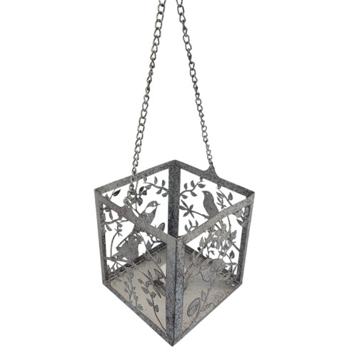 HANGING GALVANISED METAL LANTERN  - XJ247