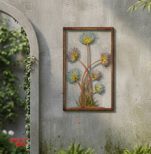 WALL ART BLUE FLOWERS - XJ312