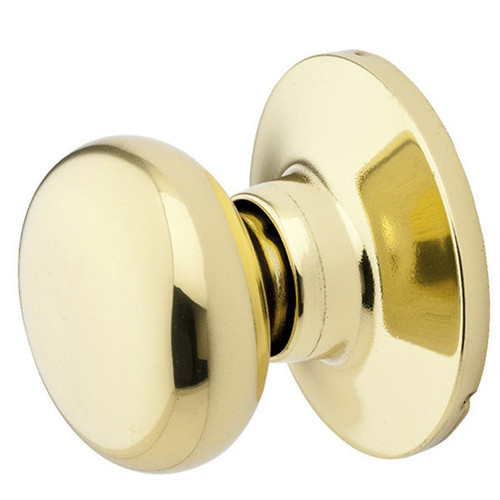 Master Lock Master Lock BC0503BOX Biscuit Dummy Door Knob - Passage - Polished Brass Our Hardware Brands