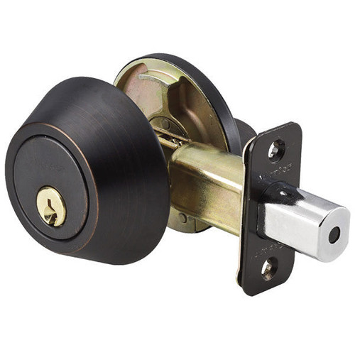 Master Lock Master Lock DS0612PKA4 Single Cylinder Deadbolt KW1 - Grade 3 - Aged Bronze Deadbolts