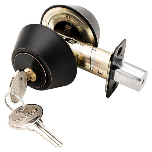 Master Lock Master Lock DS0712PKA4S Double Cylinder Deadbolt 12P SC1 - Grade 3 - Aged Bronze Shop Hardware