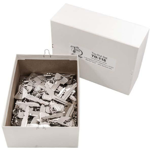 Aero Lock YM63 Tryout Keys Set Yamaha, Suzuki ATV and Motorcycles 1993 & Up - Code Series: A7001-A8500 - 63 Keys