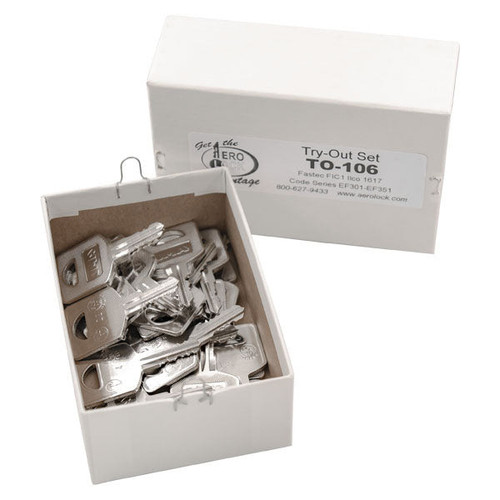 Aero Lock FIC1 / 1617 Tryout Keys For Fastec Camper Locks - 25 Keys