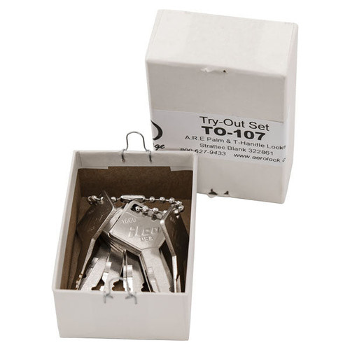 Aero Lock 322861 Tryout Keys For A.R.E. Tonneau Covers 1st Gen (Until Around 2010) - 10 Keys
