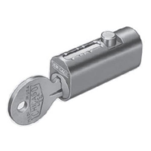 Compx 4-Pin File Cabinet Lock 1-33/64" Round Bolt Keyed Differently