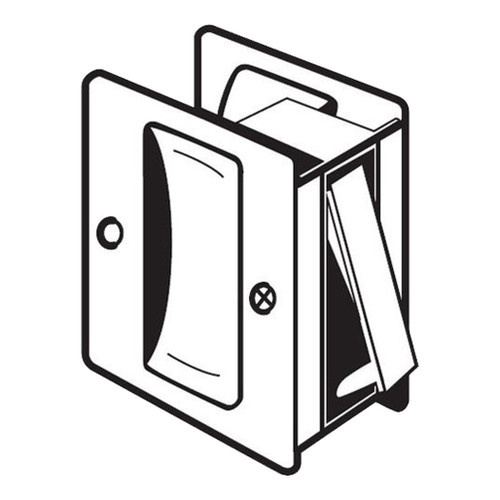 DON-JO PDL-100 Pocket Door Lock Passage Brass US3