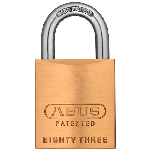 ABUS 83 Series Padlock 83/45 S2 Brass Without Cylinder