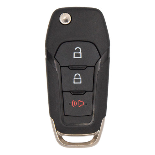 Keyless2Go 3 Button Flip Key Replacement for Ford N5F-A08TAA 164-R8130 N5F-A08TAA, 164-R8130, 5923667, FL3T-15K601-AB