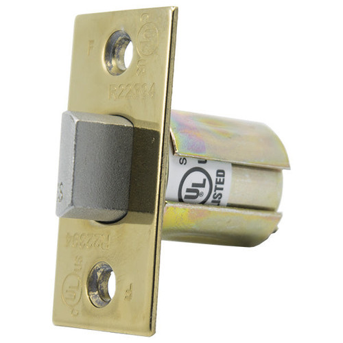 PLS PLS L2LU Grade 2 Lever/Door Knob Latch Unguarded 2 3/8 - Bright Brass US3 Shop Hardware